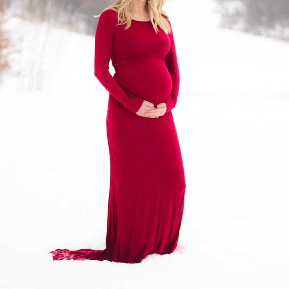 Red Maternity Dress